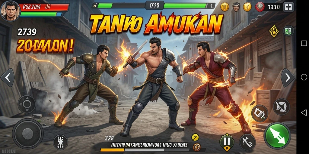 Screenshot gameplay menampilkan pertarungan seru di <strong>2739</strong>.