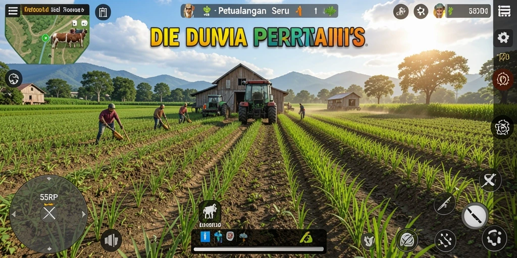 Gameplay seru di dunia pertanian 55RP yang menantang.