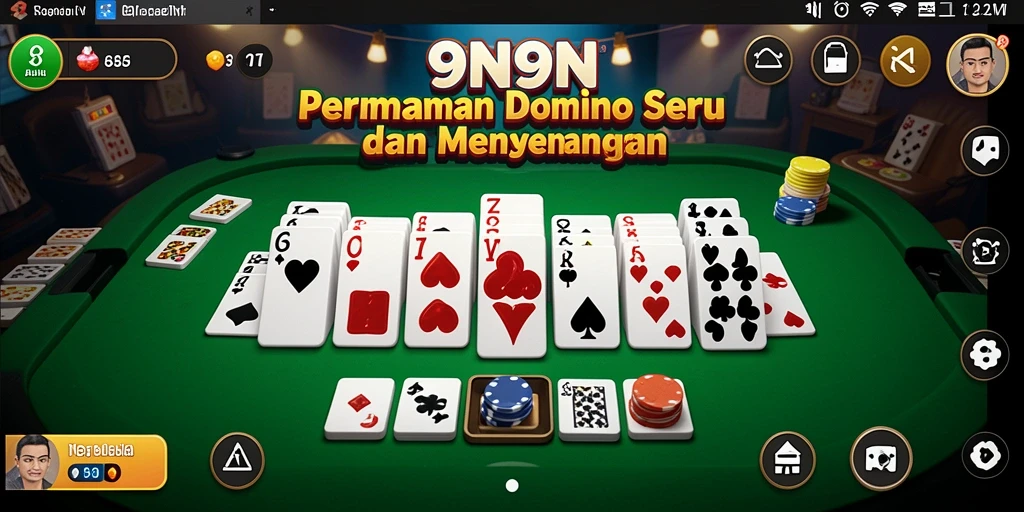 Tampilan gameplay Domino yang seru di 9N9N.