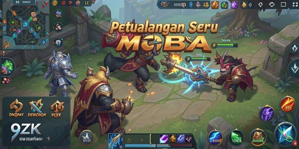 Screenshot gameplay <strong>9ZK</strong> yang menampilkan momen seru pertarungan antar hero.