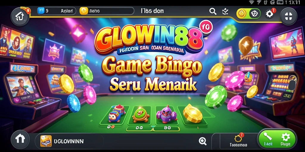 Screenshot gameplay GLOWIN88 yang menampilkan suasana permainan Bingo yang seru.
