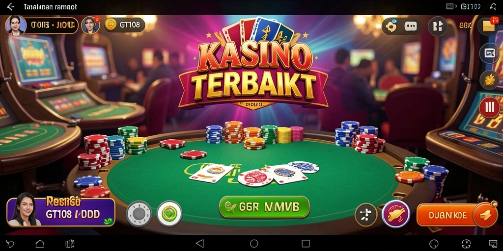 Gameplay Kasino seru di aplikasi GT108 dengan grafis menakjubkan.