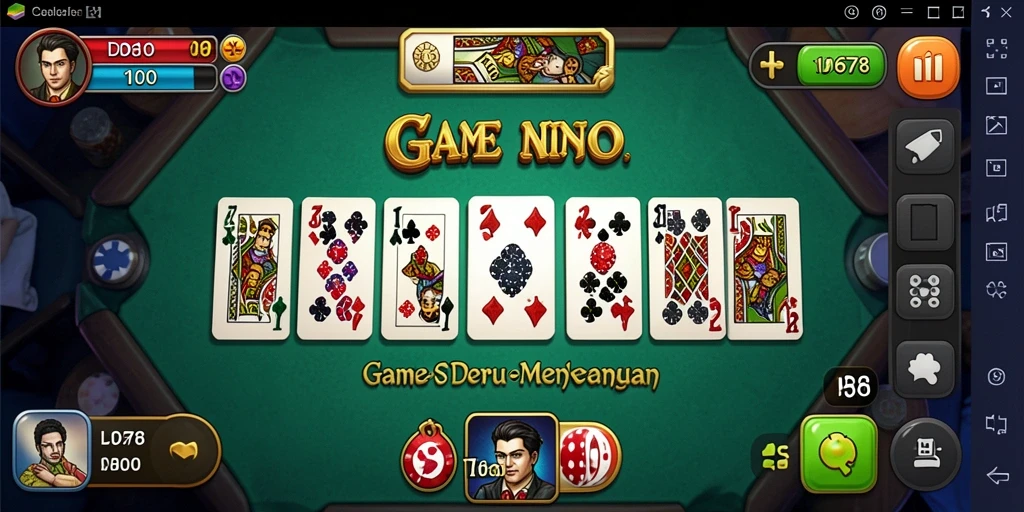 Gameplay ID678 menampilkan aksi seru permainan Domino bersama teman-teman.