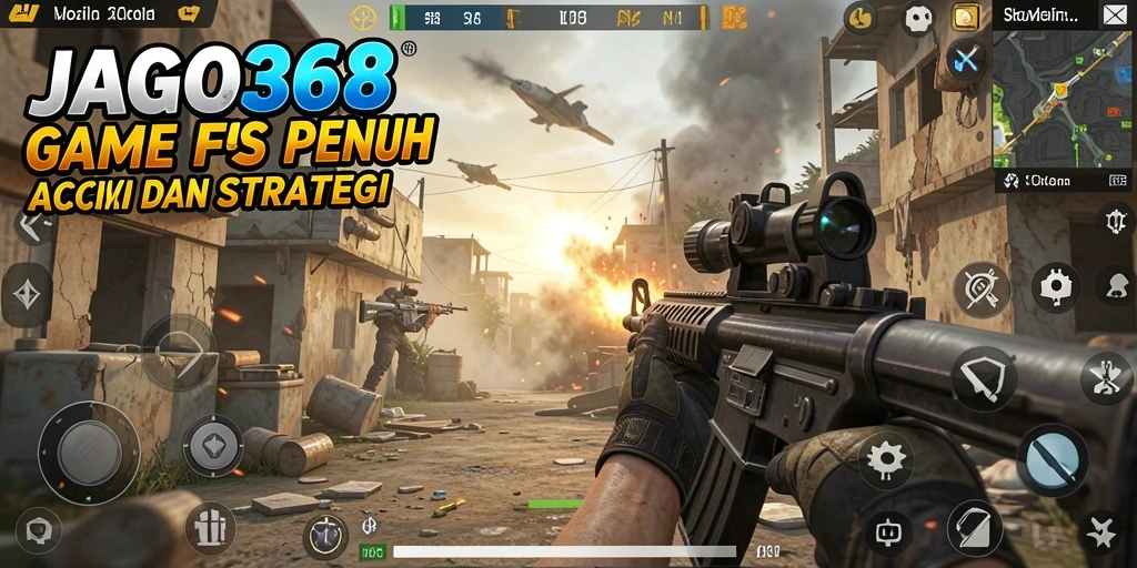 Tampilan menarik dari gameplay menembak FPS di JAGO368.