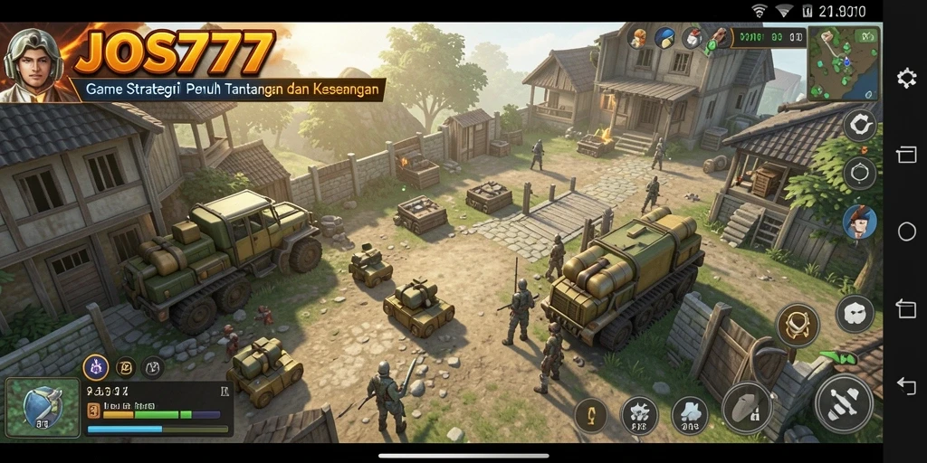Tampilan gameplay menarik dari JOS77 yang menantang.