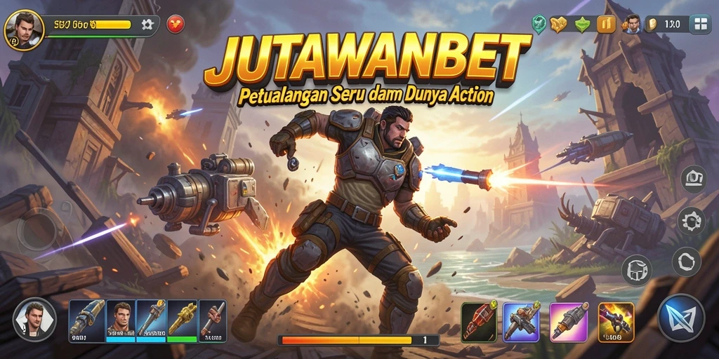 Tangkapan layar menampilkan aksi seru dalam JUTAWANBET.