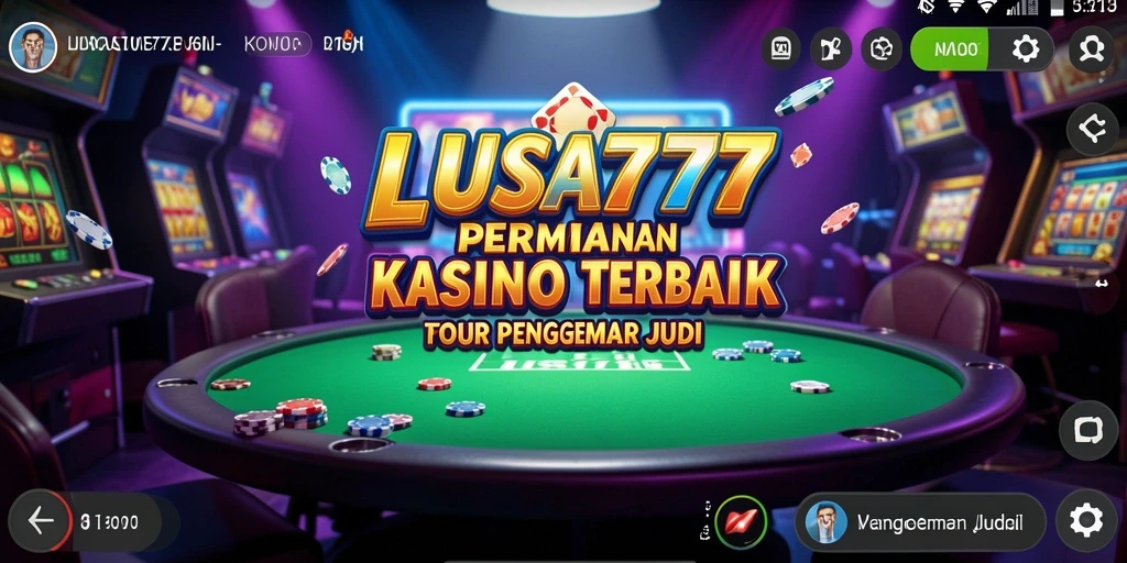 Tampilan menakjubkan dari gameplay di LUSA777 Kasino.