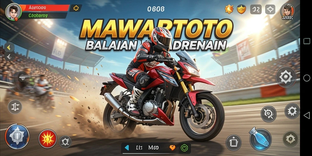 Gameplay seru di MAWARTOTO dengan trek balapan yang mendebarkan.