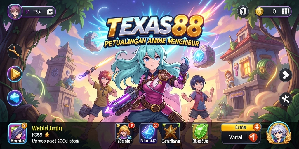 Screenshot gameplay menampilkan aksi seru dalam dunia Anime.