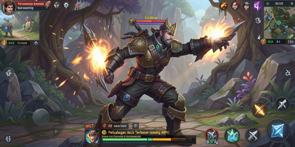 Tampilan gameplay W67 yang mendebarkan dalam dunia ARPG.